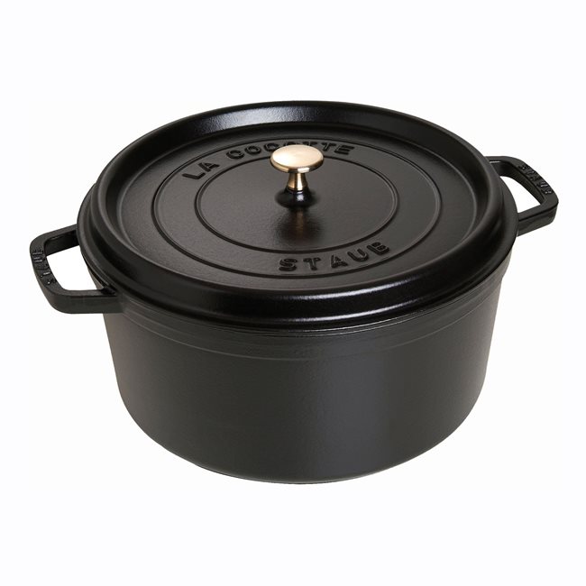 "Cocotte" чугунен съд за готвене, 30 см/8.35 л, Black - Staub