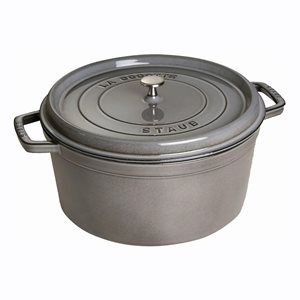 Кокотен съд за готвене 30 см/8,35 л, Graphite Grey - Staub
