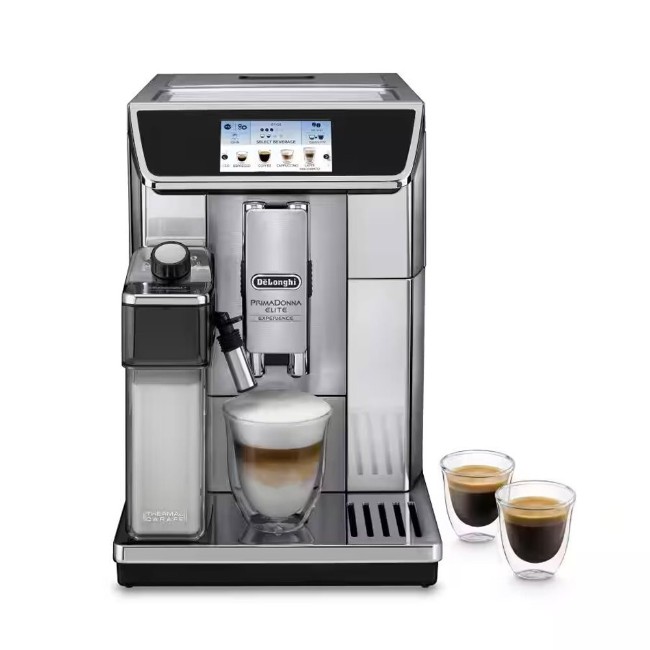 Автоматична еспресо машина, 1450W, "PrimaDonna Elite", сребриста - DeLonghi