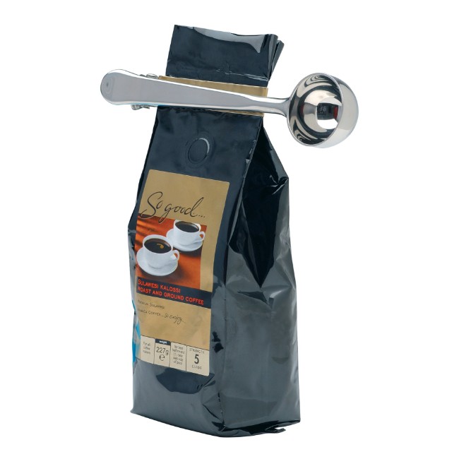 Чаена мерителна лъжичка за кафе, с клипс, неръждаема стомана - La Cafetiere