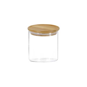 Буркан за съхранение, стъклен, 500 мл, с бамбуков капак - Kesper