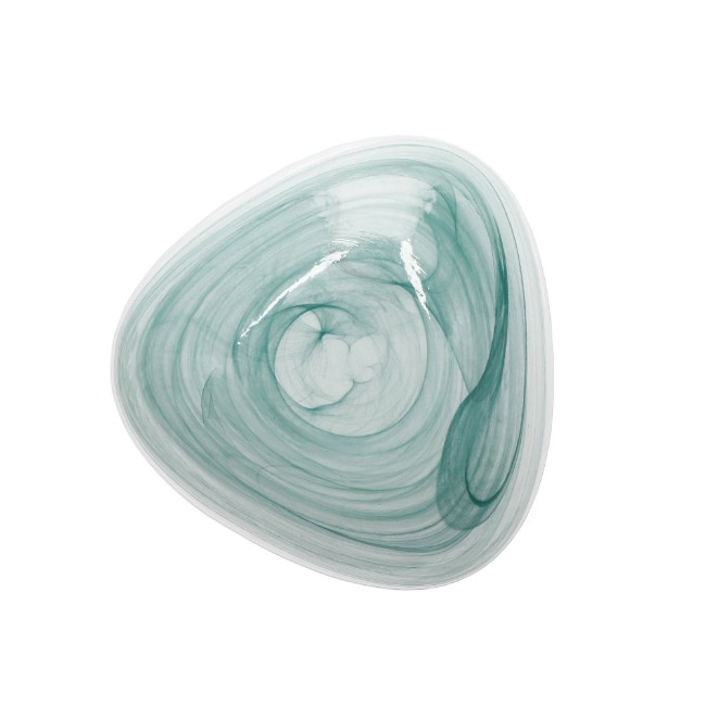 Стъклена купа за сервиране, 18 см, "Artesa", Green Swirl - марка Kitchen Craft