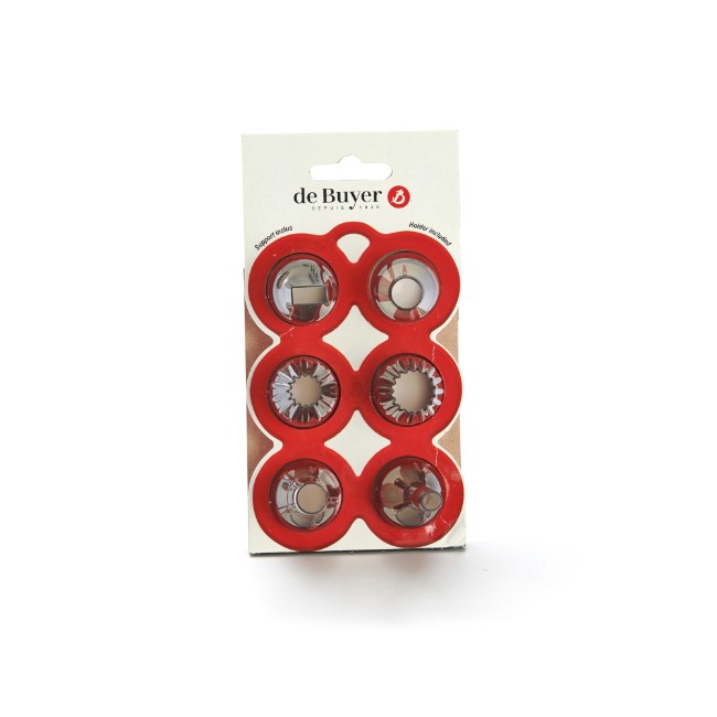 Комплект "Garnir" от 6 броя накрайници за сладкиши, тритан - марка "de Buyer".