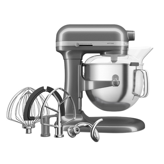 Стоящ миксер с повдигаща купа, 6,6 л, Artisan, модел 70, Contour Silver - KitchenAid