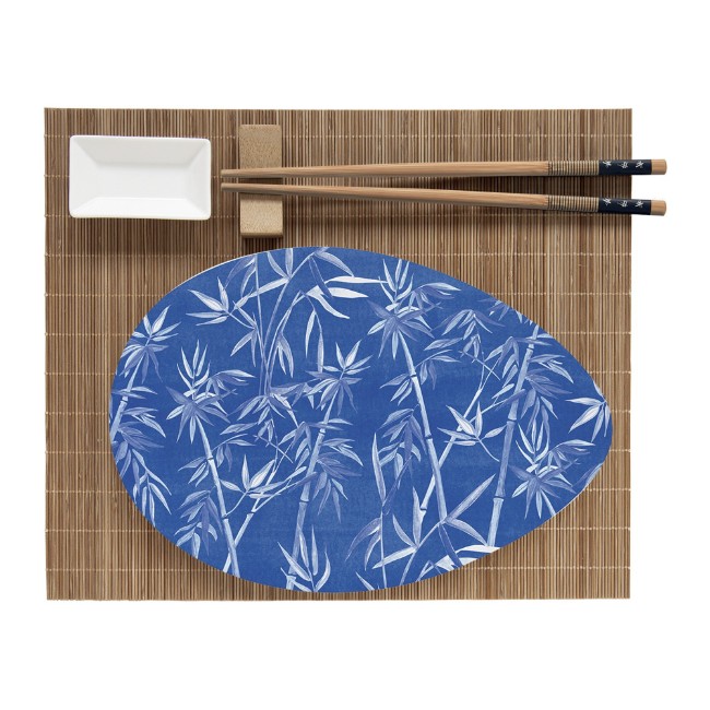 Сервиз за суши, порцелан, с бамбукови поставки и клечки, "PAGODA" - Nuova R2S