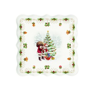 Порцеланово плато, 30 × 29,5 см, "Nostalgic Christmas" - Nuova R2S