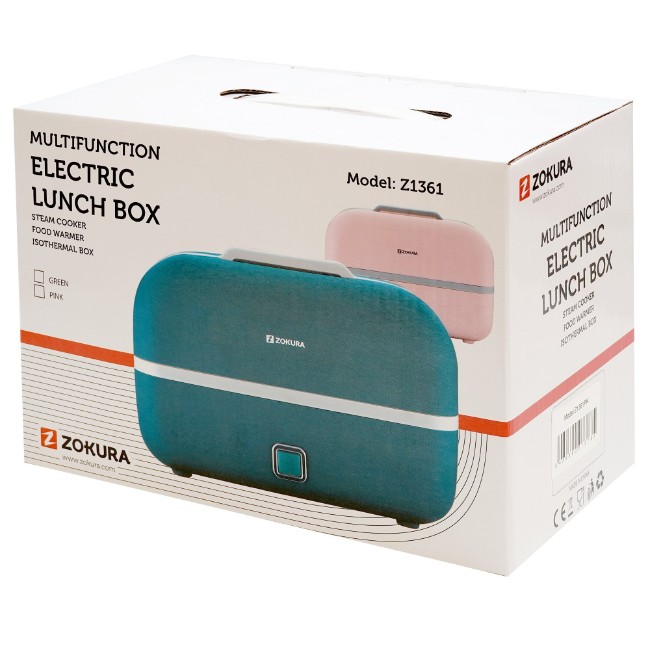 Многофункционална електрическа кутия за обяд 3 в 1, зелена - Zokura