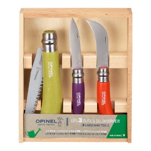 Комплект градински ножове от 3 части, неръждаема стомана - Opinel