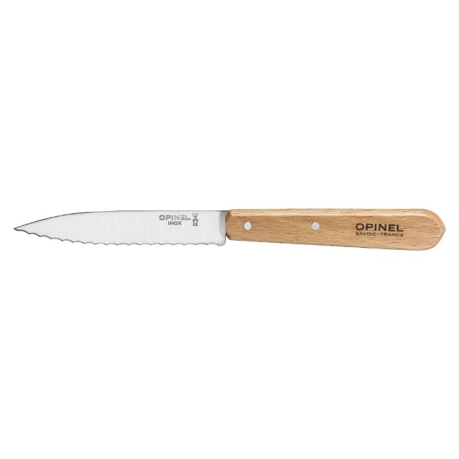 Нож N°113 с назъбено острие, неръждаема стомана, 10 см, "Les Essentiels" - Opinel