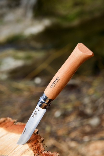 N°08 джобно ножче, неръждаема стомана, 8,5 см, "Tradition Inox" - Opinel