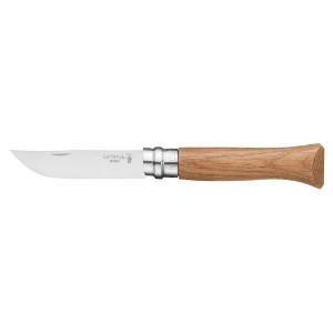 N°08 джобно ножче, неръждаема стомана, 8,5 см, "Tradition Luxe", дъб - Opinel