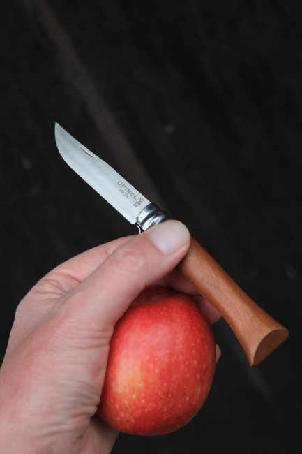 N°08 джобно ножче, неръждаема стомана, 8,5 см, "Tradition Luxe", орех - Opinel