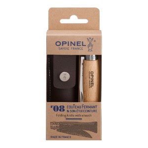  N°08 джобно ножче, с кания, неръждаема стомана, 8,5 см, "Tradition Inox" - Opinel