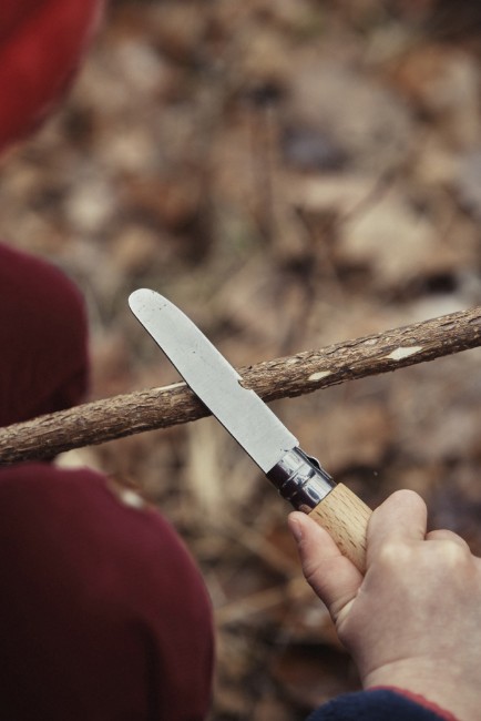 Джобен нож, неръждаема стомана, 8 см, "My first", Natural - Opinel