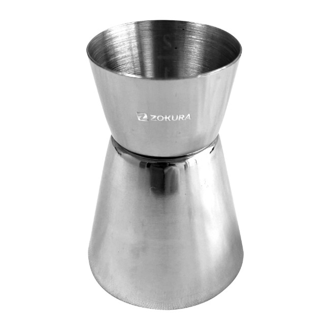 Двойно градуирана коктейлна чаша (jigger), неръждаема стомана, 20 / 40ml - Zokura