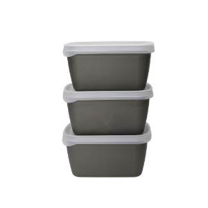 Комплект контейнери за съхранение от 3 части, биопластмаса, 900 мл, "Natural Elements" - марка Kitchen Craft