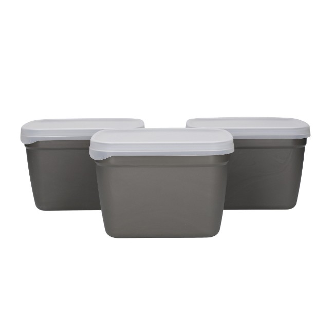 Комплект контейнери за съхранение от 3 части, биопластмаса, 1200 мл, "Natural Elements" - марка Kitchen Craft