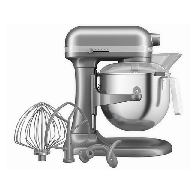 Миксер с повдигаща се купа, 6,6 л, модел HEAVY DUTY, Artisan, Contour Silver - KitchenAid