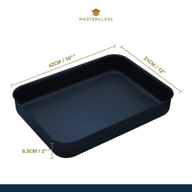 Незалепваща тава за печене, анодизиран алуминий, 42 x 32 см, "Master Class" - Kitchen Craft