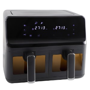Двоен фритюрник с горещ въздух, 8 L, 1350+1350 W - Zokura