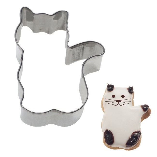 Резачка за бисквити във формата на котка, 5 см, неръждаема стомана - Westmark