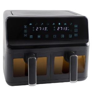 Двоен фритюрник с горещ въздух, 8 L, 1350+1350 W - Zokura