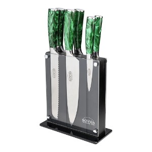 Комплект ножове Rockingham Forge Sunrise от 7 части, Emerald Green - Grunwerg