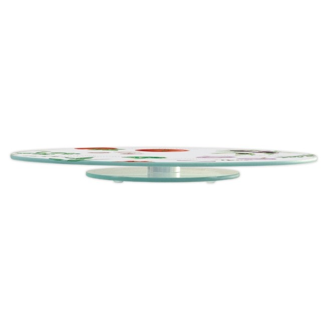 Въртяща се стъклена чиния, 32 см, "HOME & KITCHEN" - Nuova R2S