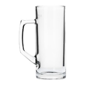 Комплект чаши за бира от 6 части, стъклени, 485мл, "Reno" - Borgonovo