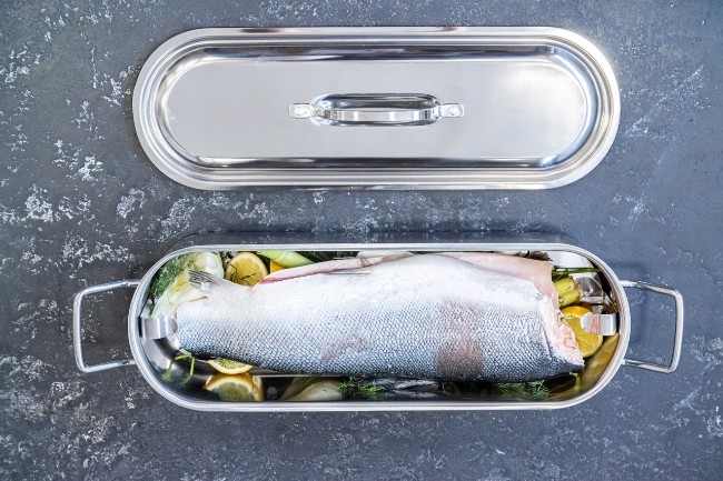 Тава за риби, 45,5 х 15 см, неръждаема стомана - от Kitchen Craft