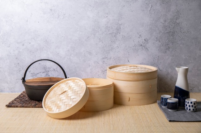 Комплект за готвене на пара, бамбук, 25 см - марка Kitchen Craft