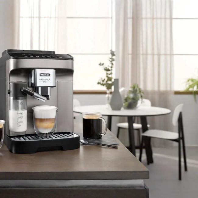 Автоматична еспресо машина, 1450W, "Magnifica Evo", сребриста - DeLonghi