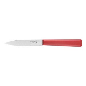 Нож с назъбено острие N°313, неръждаема стомана, 10 см, "Les Essentiels", Red - Opinel