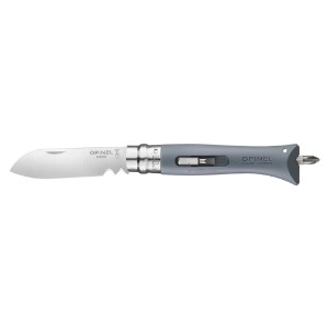 Джобен нож N°09, неръждаема стомана, 8 см, "DIY", Gray - Opinel