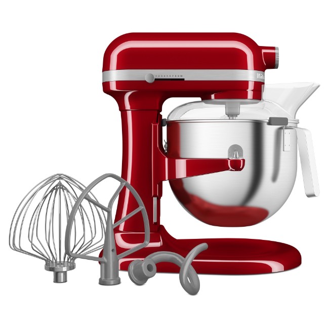 Миксер с повдигаща се купа, 6,6 л, HEAVY DUTY, Empire Red - KitchenAid