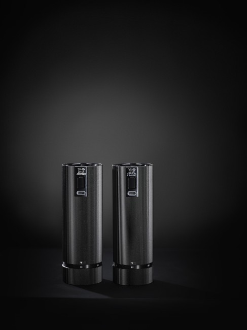 Комплект 2 електрически мелнички за сол и пипер, "Line", Matt Black - Peugeot