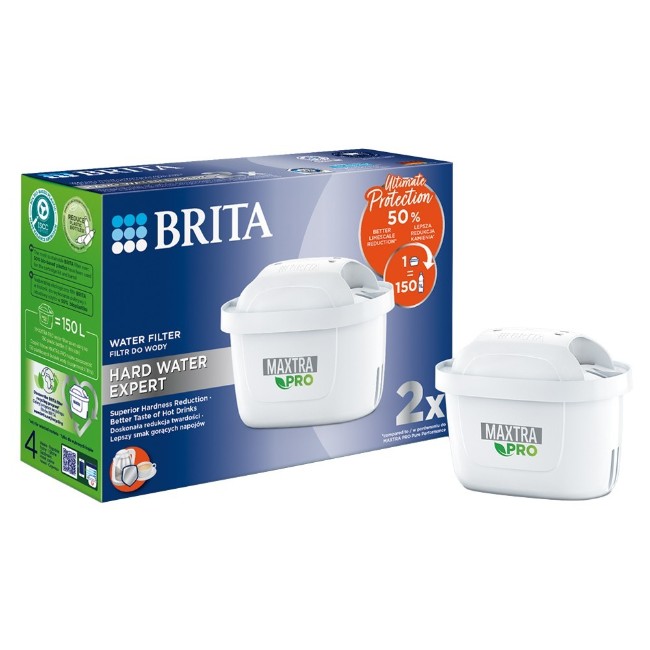 Комплект от 2 филтри BRITA Maxtra PRO Hard Water Expert