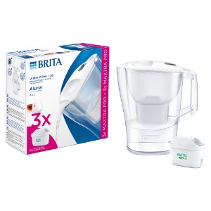 Стартов пакет за филтриране на вода BRITA Aluna 2,4 L (бял) + 3 филтъра Maxtra PRO