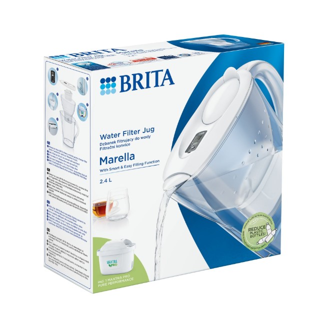 BRITA Marella 2.4 L Maxtra PRO (бяла) филтърна чаша