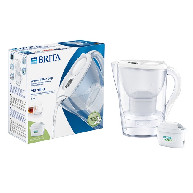 BRITA Marella 2.4 L Maxtra PRO (бяла) филтърна чаша