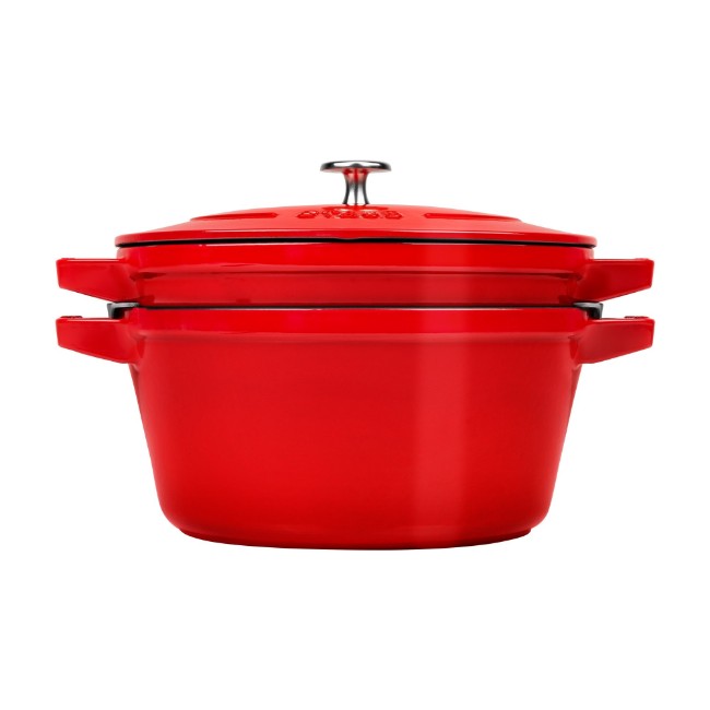 Комплект 2 съдове Cocotte, 24 см, чугун, Cherry - Staub