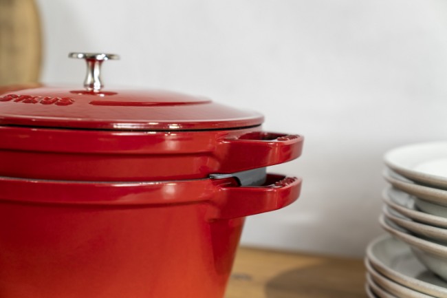 Комплект 2 съдове Cocotte, 24 см, чугун, Cherry - Staub