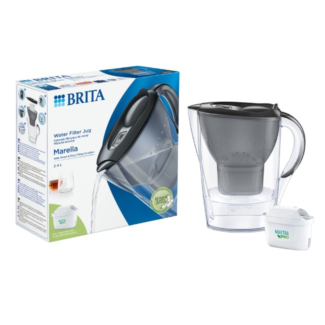 BRITA Marella 2.4 L Maxtra PRO (сива) филтърна чаша