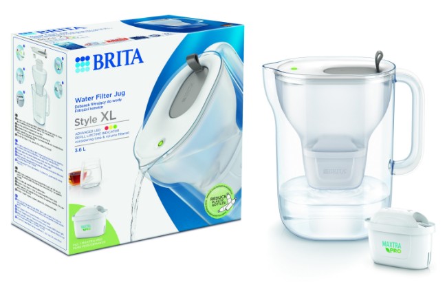 Филтрираща чаша BRITA Style XL 3.6 L Maxtra PRO (сива)