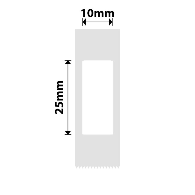 Ролка етикетни стикери, 10х25 мм, 240 бр./ролка, бяла - NIIMBOT