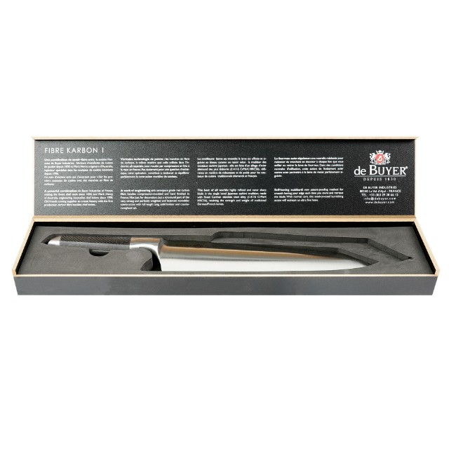 Японски нож "Fibre Karbon 1", 26,5 см - марка "de Buyer".
