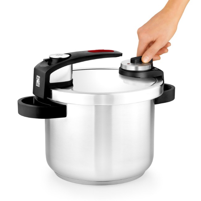 Комплект тенджери под налягане, неръждаема стомана, 4 L + 7 L, "Tekna" - BRA