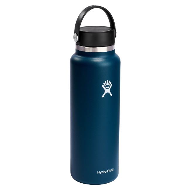 Термоизолираща бутилка, неръждаема стомана, 1.18L, "Wide Mouth", Indigo - Hydro Flask