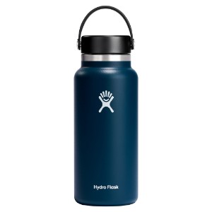 Термоизолираща бутилка, неръждаема стомана, 950 мл, "Wide Mouth", Индиго - Hydro Flask