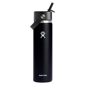 Термоизолираща бутилка, неръждаема стомана, 710 мл, "Wide Straw", Black - Hydro Flask